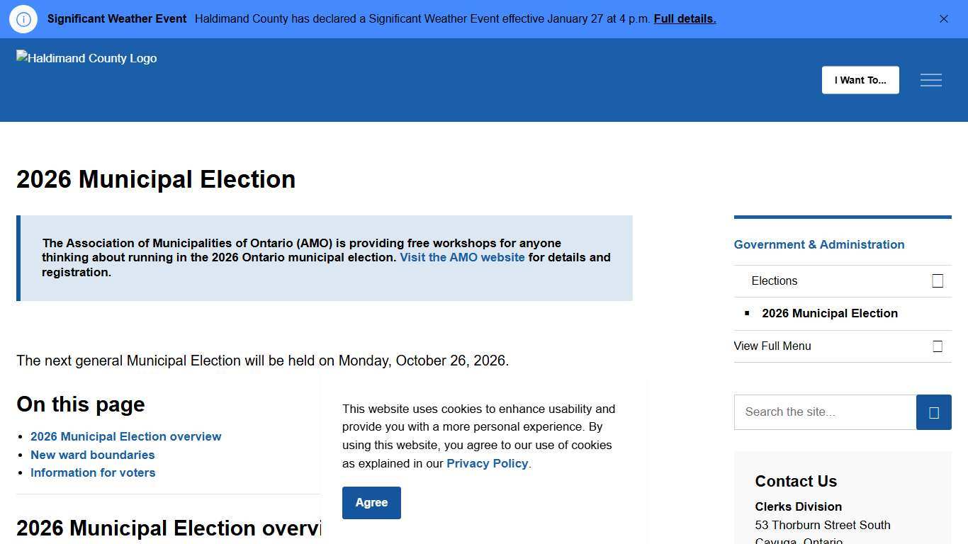 2026 Municipal Election